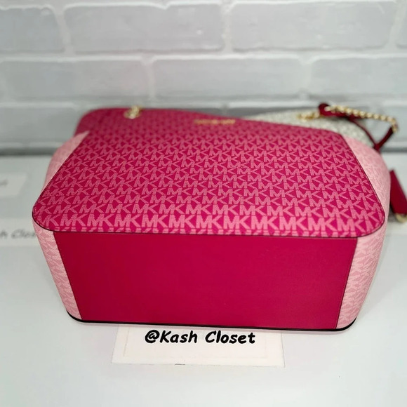 COPY - Michael Kors Shoulder Bag Xchain Jet Set LG Color-Block Logo Tote Electr… - Picture 5 of 11